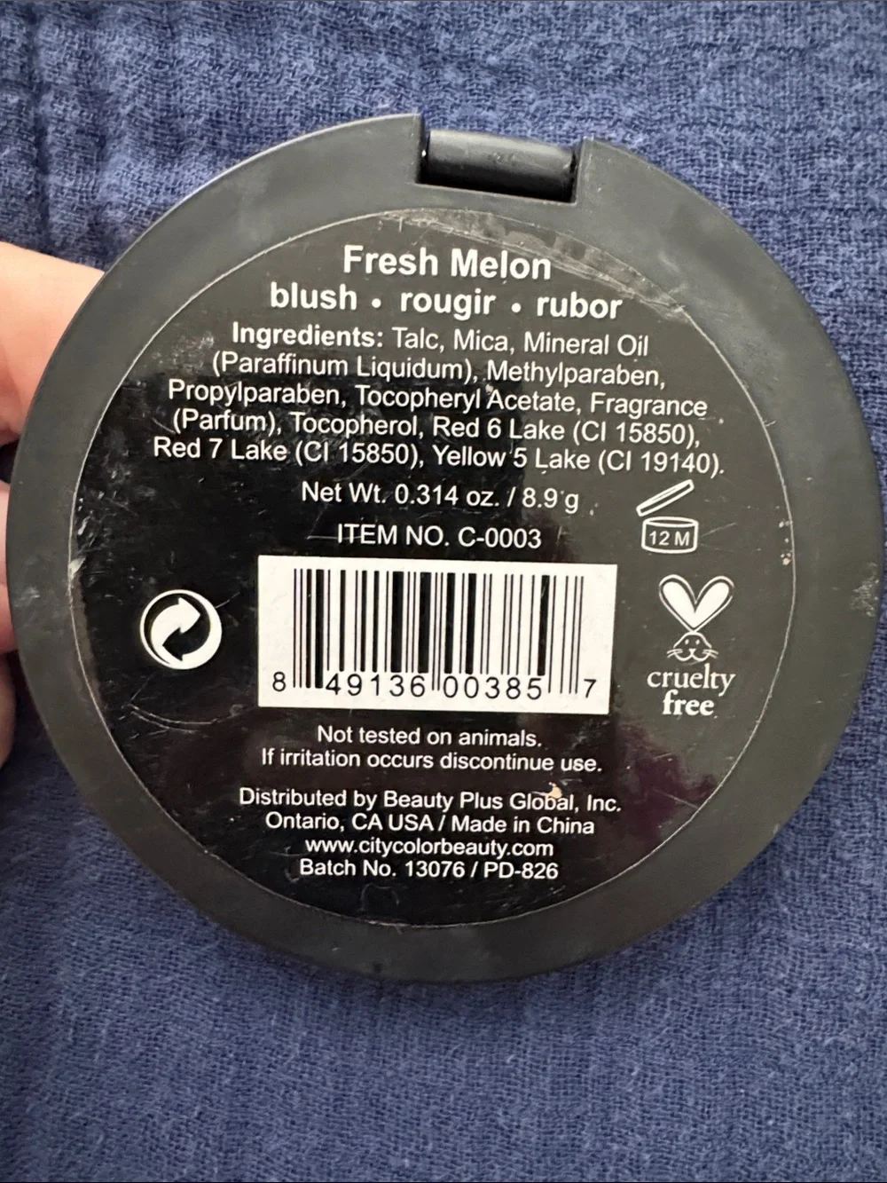 Brand new- City Color BE MATTE BLUSH - Fresh Melon